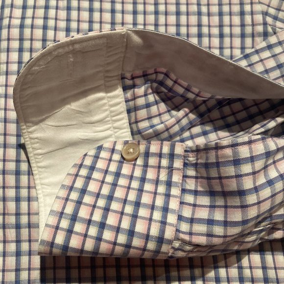 Ermenegildo Zegna Mens Long Sleeve Button Down Shirt Small S Multicolor Checks - Picture 5 of 5